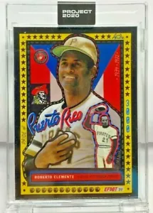 Topps Project 2020 Karte #266 - 1955 Roberto Clemente Von Efdot Aufdruck Lauf Sp - Bild 1 von 3