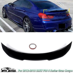 Fits BMW 6 Series Gloss PSM Style F06 640i 650i M6 Rear Trunk Spoiler Wing Black