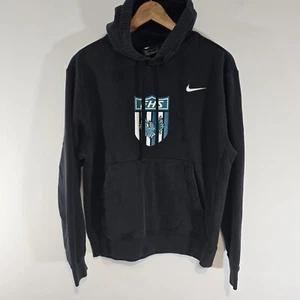 Felpa Nike con cappuccio unisex nera piccola grafica FHS - Foto 1 di 12