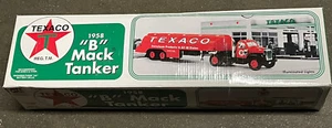 Texaco B Mack Tanker - 1958 JMT Replicas Plastic Truck Bank Illuminated Lights - Picture 1 of 7