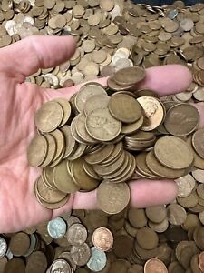 Unsearched Lincoln WHEAT CENTS BAG of 500 Truly Never Searched 1909-1958 Pennies