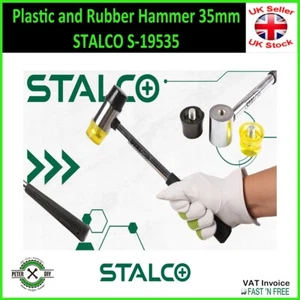 Plastic and Rubber Hammer 35mm STALCO S-19535 - Picture 1 of 5