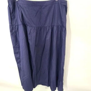 Old Navy Women's Size XL Tall Skirt Blue Cotton Long Casual - Picture 1 of 7