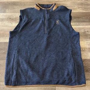 Browning Casual Vest Mens size XL Blue - Picture 1 of 10