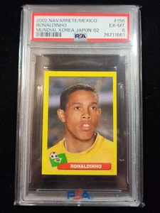 Ronaldinho 2002 Navarrete/Mexico Mundial Korea Japan '02 PSA 6 Paper Toys #156 - Picture 1 of 3