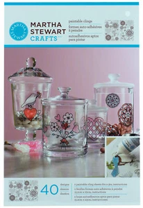 Set cuori e fiori Martha Stewart verniciabili per vetro e ceramica - Foto 1 di 2