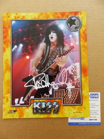 KISS Paul Stanley signed Autograph 8x10 Photo Autographed ACOA COA Cover