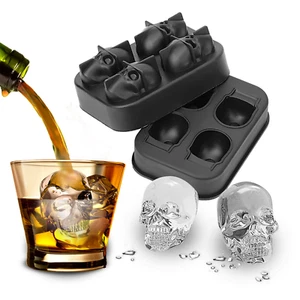 Molde de silicona para cubo de hielo en forma de calavera - stock del Reino Unido - Imagen 1 de 11