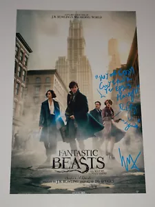 FANTASTIC BEASTS AND WHERE TO FIND THEM SIGNED X2 AUTOGRAPHED 12X18 PHOTO POSTER - Picture 1 of 3