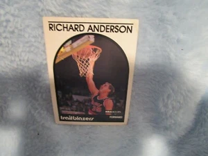 Richard Anderson, Portland Trailblazers, NBA Topps, Forward, #182, 1989 - Picture 1 of 2