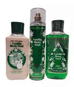 Bath & Body Works - Vanilla Bean Noel - 3 pc Set, Body Lotion, Shower Gel, Mist - Picture 1 of 3