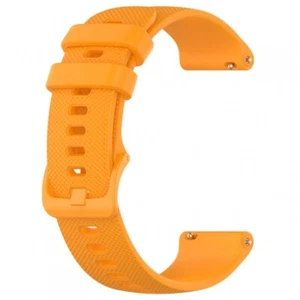 CORREA RELOJ PARA GARMIN VIVOACTIVE 4S SILICONA 18 MM REPUESTO HEBILLA NARANJA - Picture 1 of 1