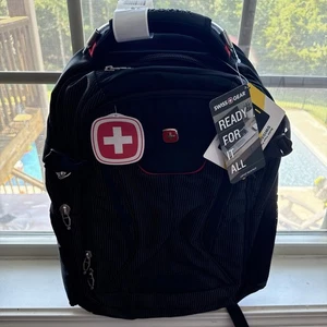 SWISSGEAR 18,5 Zoll Scan Smart TSA Laptop und USB Netzstecker Rucksack - Schwarz - Bild 1 von 9