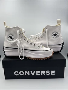 Converse 573002C Women’s Run Star Hike Hi White/Black /Gum Shoes Women’s US 10 - Picture 1 of 14
