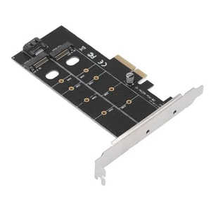 PCIEx4 To 2 Port M.2 Expansion Card PCIE To M Key B Key Adapter Fast Transfer FY - Afbeelding 1 van 23