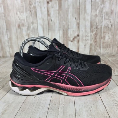 ASICS Gel-Kayano 27 Women's Black Pink Running Shoes Athletic Sneakers Size 8 - Image 1 of 4