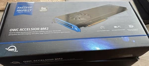 OWC Accelsior 8M2 NVMe M.2 PCIe 4 SSD 26 GB/s Mac Pro lub PC 0TB - Zdjęcie 1 z 3