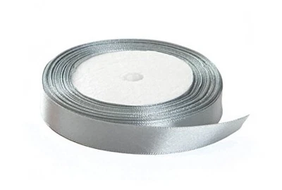 Cinta de tela satinada de color liso para manualidades, regalo 3/4" x 25 yardas gris claro Foto 1 de 3