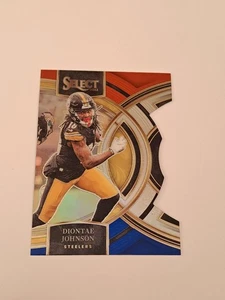 Diontae Johnson 2023 Panini Select Premier Level Red & Blue Prizm Die-Cut #124 - Picture 1 of 3