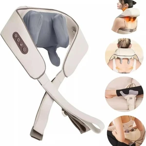 MASSAGGIATORE SHIATSU CERVICALE COLLO GAMBE GLUTEI SCHIENA RICARICABILE 1800mAh - Foto 1 di 7