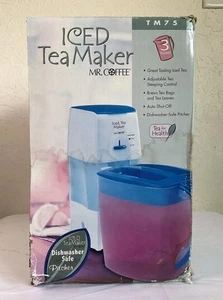 Mr Coffee Tetera Helada 3 cuartos Azul TM75 NUEVA Caja Abierta - Imagen 1 de 6