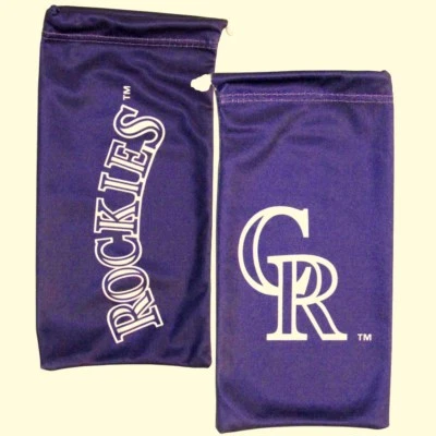 Colorado Rockies Microfiber Bag for Sunglasses Glasses MLB Licensed Baseball - Image 1 of 3