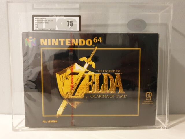 The Legend Of Zelda Ocarina Of Time UKG 95 MINT GOLD Q-LCGO NTSC N64 VGA  WATA