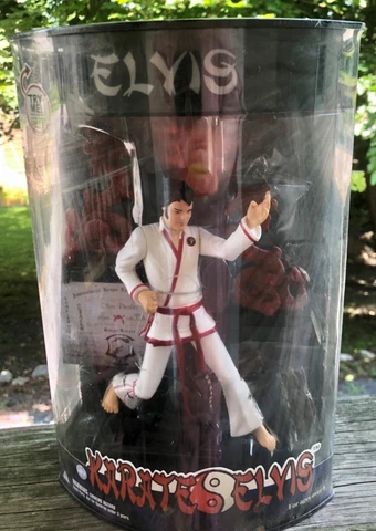 Karate ELVIS Vintage 2000 Gi Doll Figure in Box Factory Sealed Unopened X-toys Cover