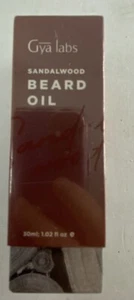 Gya Labs Sandalwood Beard Oil for Men 1.02 fl oz NEW NWT Expires 2026 London - Picture 1 of 7
