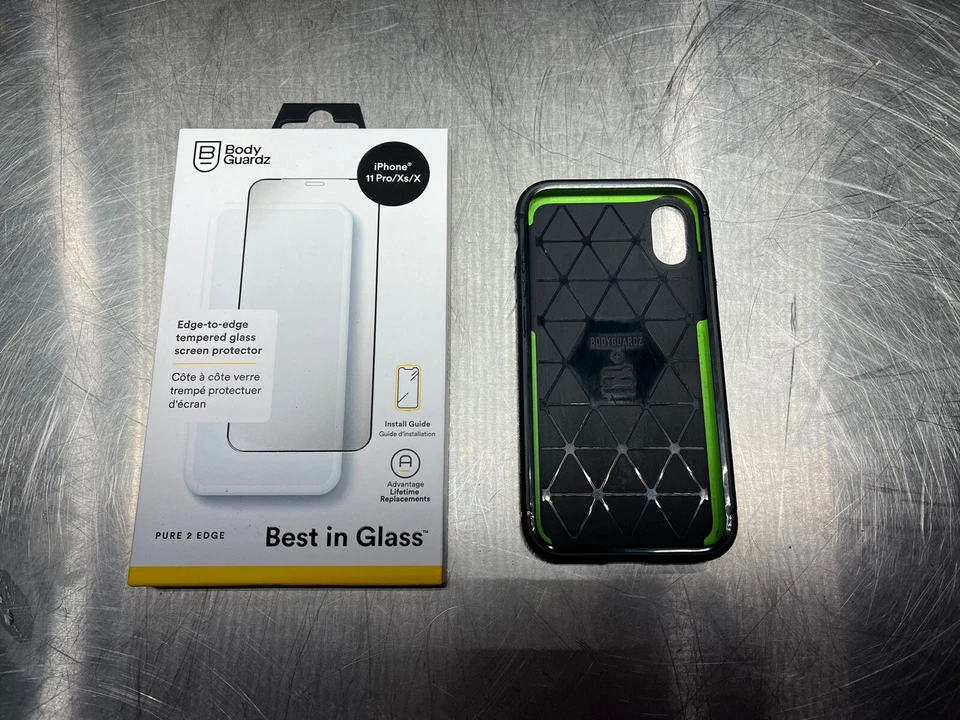 capa e novo protetor de tela body guardz bodyguardz iphone xs usada - Imagem 1 de 1