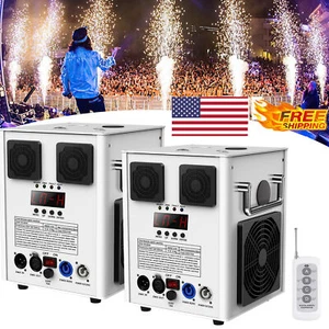 2PCS Large Cold Spark Machine 600W DMX Stage Firework Machine 6.6-9.8ft DJ Light - Picture 1 of 15