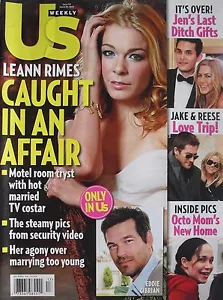LEANN RIMES March 30, 2009 US Magazine EDDIE CIBRIAN / JENNIFER ANISTON - Picture 1 of 1