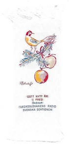 Marcador QSL Radio Praga Praga Checoslovaquia Paz Karel Svolinsky Firmado DX - Imagen 1 de 1