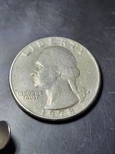 1978 FILLED "D" MULTIPLE ERRORS WASHINGTON QUARTER - Picture 1 of 12