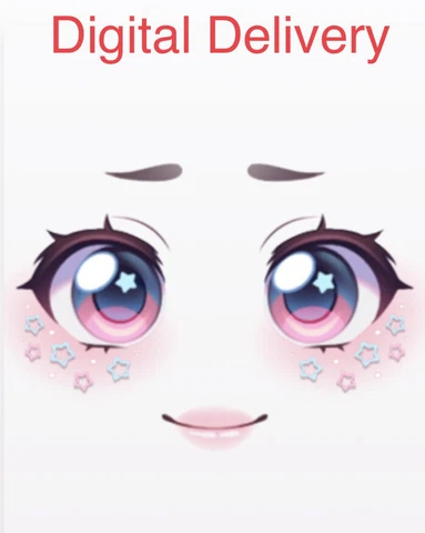 Roblox Celebrity Series 9 Starry Eyes Sparkling Face *Code Only Messaged* Cover