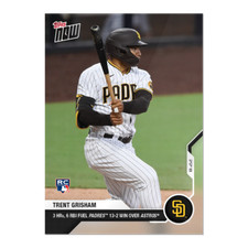 Trent Grisham RC - San Diego Padres - 2020 Topps Now #144 3HR 6RBI In Hand PR676