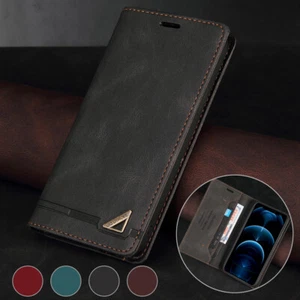 Per Samsung A520 A6 A7 A8 J3 J5 J7 J6 J8 custodia flip portafoglio in pelle cover magnetica - Foto 1 di 28