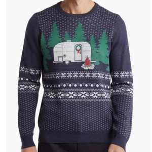 14th & Union Holiday Jacquard Sweater Size Medium NWT - Picture 1 of 8