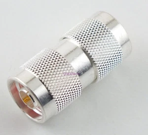 Conector adaptador coaxial N macho a N macho plateado - vendedor de radioaficionados de EE. UU. - Imagen 1 de 1