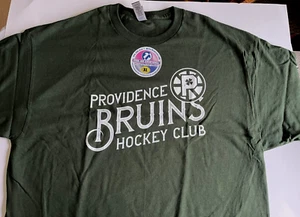 Providence Bruins Hockey Club (AHL), Dark Green Gildan Cotton T-shirt, Size XL - Picture 1 of 7
