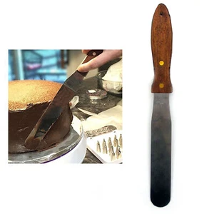 Straight Icing Spatula 11-Inch Stainless Steel Blade Silver Straight Cake Frost - Picture 1 of 1