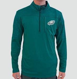 Official NFL Philadelphia Eagles Superbowl LIX Champions Men’s Quarter Zip Shirt - Picture 1 of 5