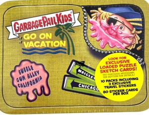 Cubo de basura Topps 2021 niños van de vacaciones lata amarilla - Imagen 1 de 1