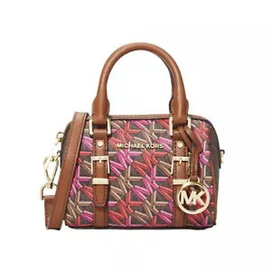 Bolso Bandolera Michael Kors Bedford Legacy Extra Pequeño de Lona Marrón Multi 32H1G06 - Imagen 1 de 10