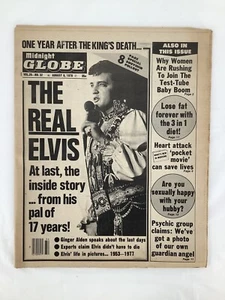 Vintage Midnight Globe The Real Elvis August 1978 - Picture 1 of 3