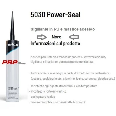 MASTICE SIGILLANTE LAMIERE NERO POLIURETANICO CARROZZERIA verniciabile silco - Image 1 of 4