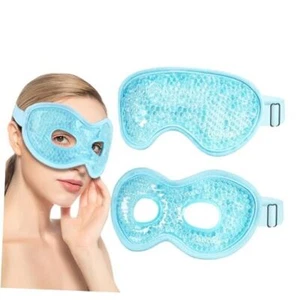 Gel Eye Mask Cooling Eye Mask for Dry Eyes 2PCS, Heated Warm Eye Ice Pack Blue - Picture 1 of 7