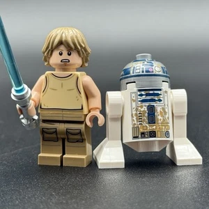 Lego Star Wars Degobah Luke sw0907 & R2-D2 sw0908 Minifigures 75208 - Picture 1 of 6