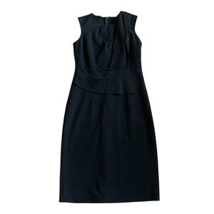 Vestido recto negro Kobi Halperin sin mangas cintura definida elástico talla 2 para mujer - Imagen 1 de 12
