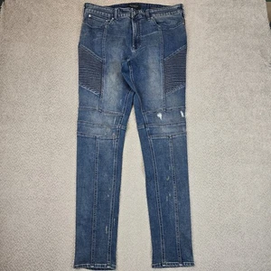 PAC SUN Stacker Skinny Stretch Denim Blue Jeans Pants Men Size 36x32 (38x32) - Picture 1 of 11